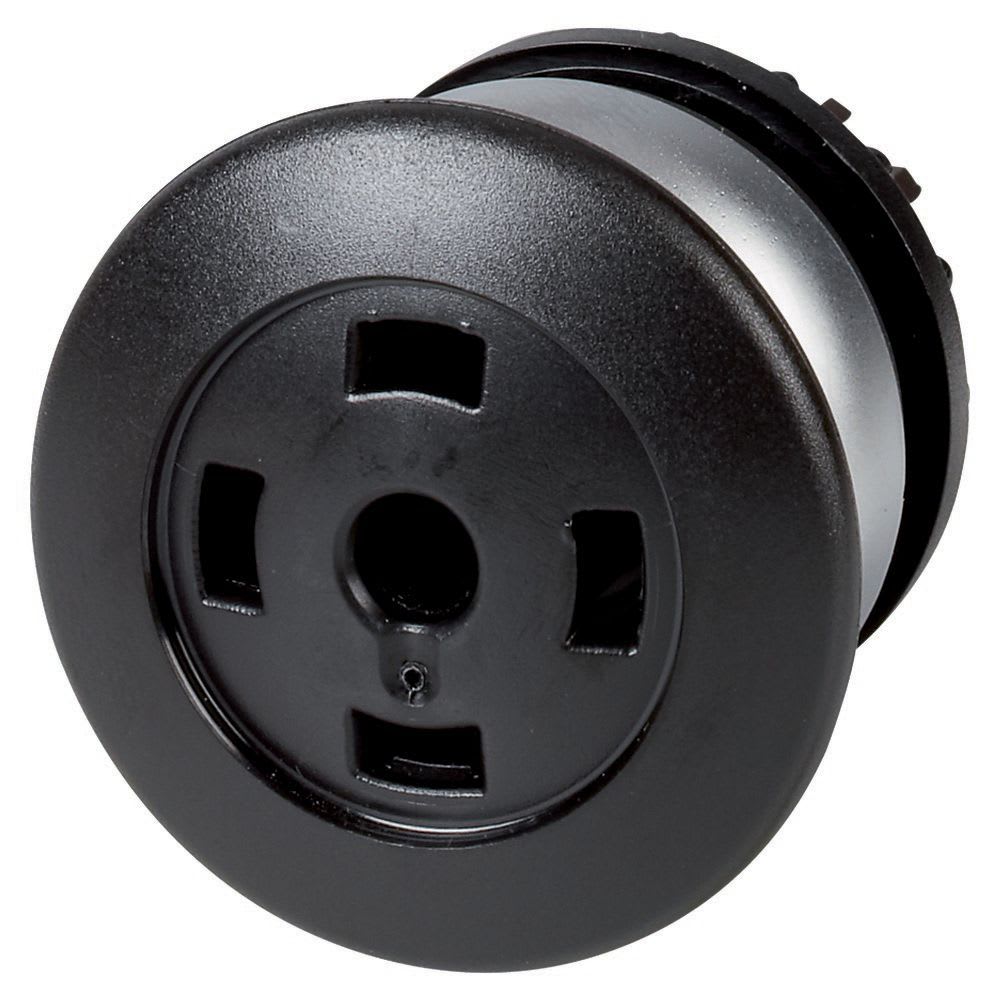 Eaton Industries France SAS - bouton-poussoir « coup de poing », à rappel, noirs, sans étiquette