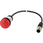 Eaton Industries France SAS - Voyant lumineux; rouge; 24 V; avec câble 0,5m et connecteur mâle M12A