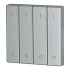 Eaton Industries France SAS - Bouton à bascule, quadruple, I/0, couleur argent
