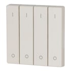 Eaton Industries France SAS - Bouton à bascule, quadruple, I/0, crème