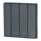 Eaton Industries France SAS - Bouton à bascule, quadruple, I/0, anthracite