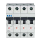 Eaton Industries France SAS - Disjoncteur modulaire FAZ, 16A, 4P, 15kA (IEC/EN 60947-2), courbe D
