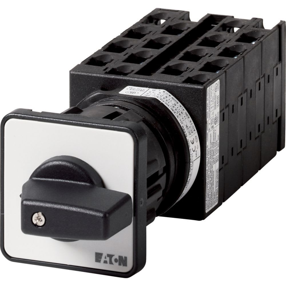 Eaton Industries France SAS - Inverseur, Contacts: 16, 20A, 1-2, 90°, à accrochage,encastré, fixation centrale
