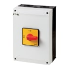 Eaton Industries France SAS - Inter d'arrêt d'urgence, +coffret, 3p+N, 100A, manette rouge