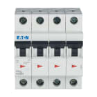 Eaton Industries France SAS - Disjoncteur modulaire FAZ, 3A, 4P, 15kA (IEC/EN 60947-2), courbe D