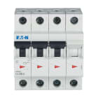 Eaton Industries France SAS - Disjoncteur modulaire FAZ, 8A, 3P+N, 15kA (IEC/EN 60947-2), courbe D