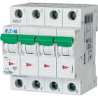 Eaton Industries France SAS - Disjoncteur modulaire PLS6, 4P, 6A ,6kA (EN 60898), courbe C