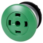 Eaton Industries France SAS - bouton-poussoir « coup de poing », à accrochage, lumineuxVert, sans étiquette
