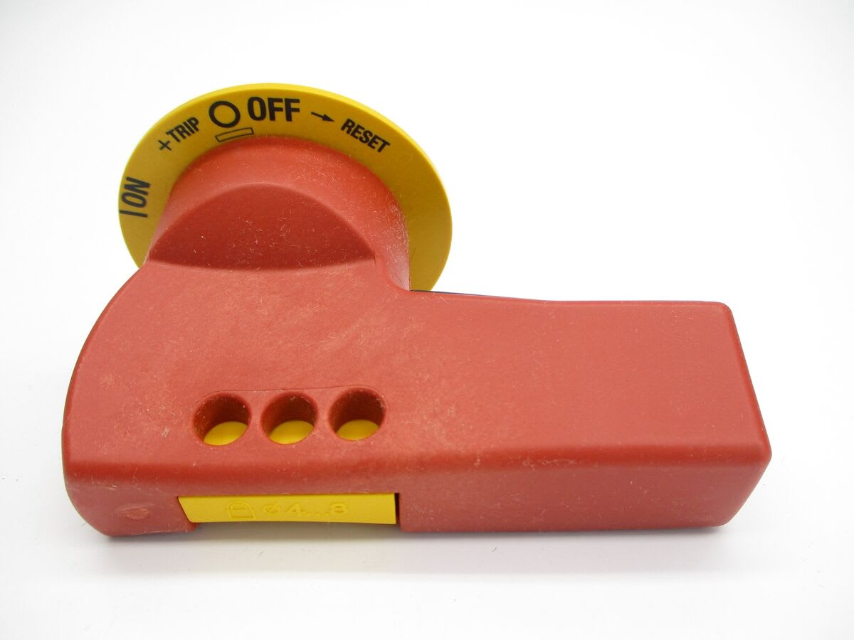 Eaton Industries France SAS - Poignée rotative,rouge-jaune,cadenassabl