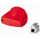 Eaton Industries France SAS - Poignée rotative pour mécanisme inverseur, 6mm, montage direct, rouge