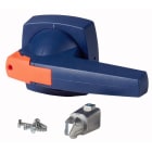 Eaton Industries France SAS - Manette, 12mm, montage sur porte, bleue, cadenas