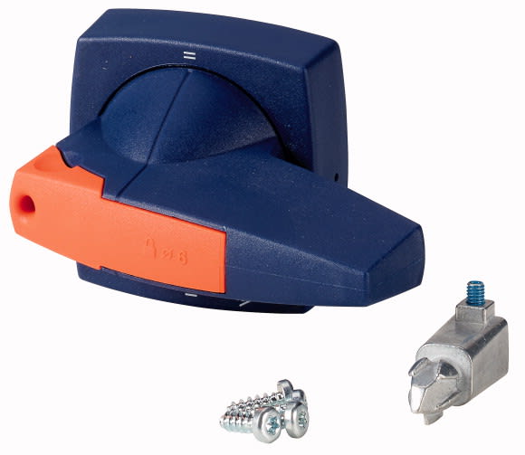 Eaton Industries France SAS - Poignée rotative pour mécanisme inverseur, 6mm, bleue, cadenas