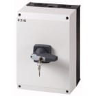 Eaton Industries France SAS - Inter. 3P, monté sur coffret CI-K, serrure cylindre, poignée grise