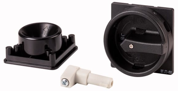 Eaton Industries France SAS - Poignée, noire, verrouillable, pour axe métallique, pour cadenas, pour P1
