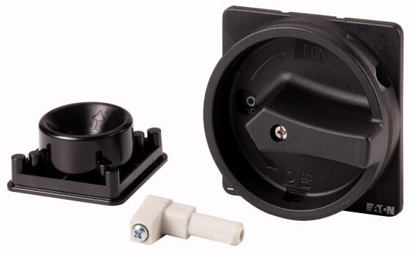 Eaton Industries France SAS - Poignée, noire, verrouillable, pour axe métallique, pour cadenas, pour P3