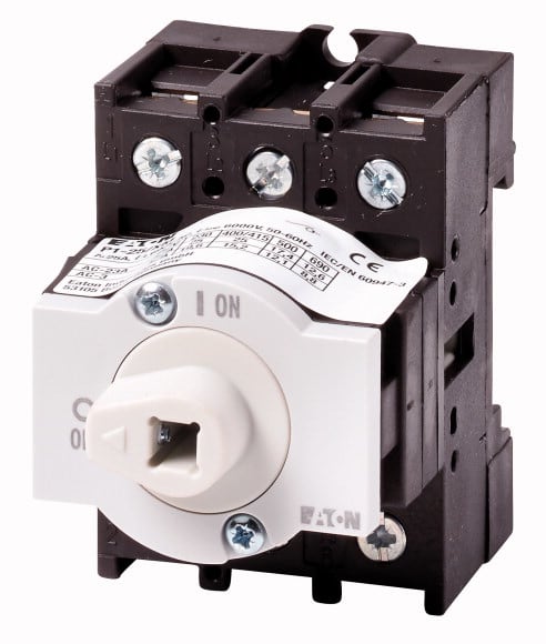 Eaton Industries France SAS - Interrupteur général, 25 A, encastré avec fixation arrière, tripolaire