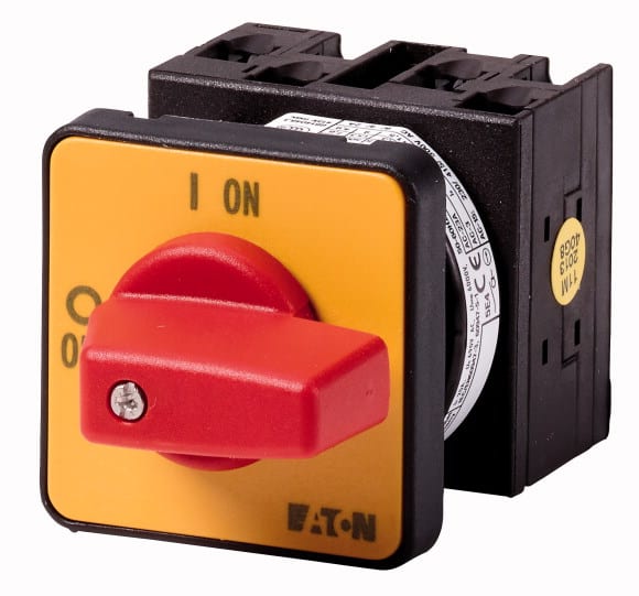 Eaton Industries France SAS - Inter. Marche-Arrêt, 3 pôles + N, 20 A, arrêt d'urgence, 90°, encastré