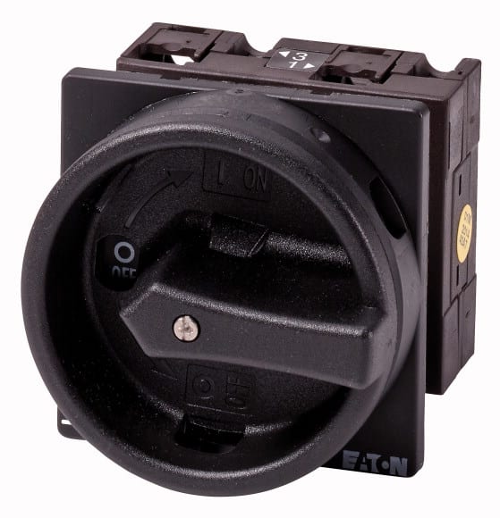 Eaton Industries France SAS - Inter. général, 2 P, 32 A, 90°, verrouillable en position 0, encastré