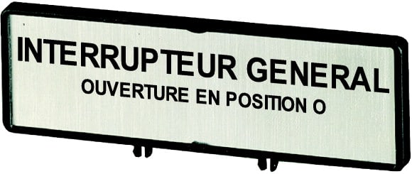 Eaton Industries France SAS - Support, +étiquette, Inter. général, en FR, pour T0, T3, P1