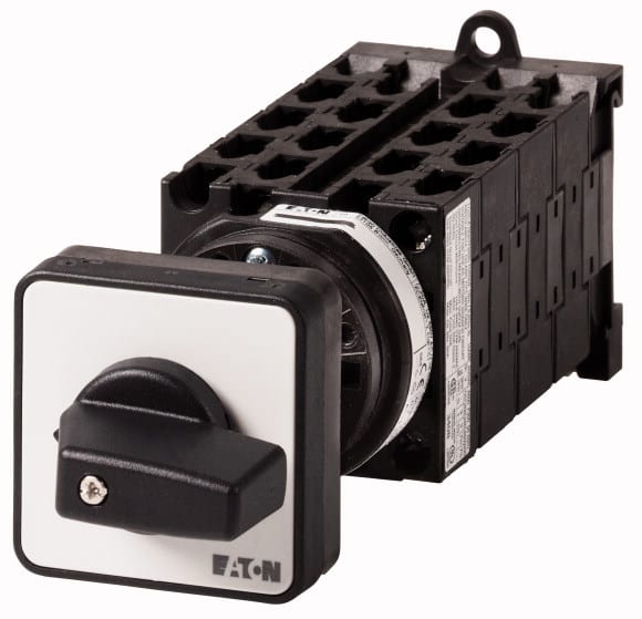 Eaton Industries France SAS - Inverseur, cont.: 16, 20A, 1-2, 90°, à accrochage, encastréAvec fixationArrière