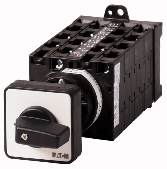 Eaton Industries France SAS - Inverseur, Contacts: 16, 32A, 1-2, 90°, à accrochage, encastré, fixation arrière