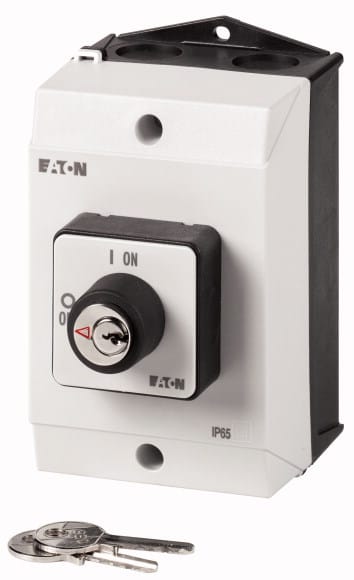 Eaton Industries France SAS - Inter. Marche-Arrêt, 20A, par clé S-T0, à accrochage, en saillie