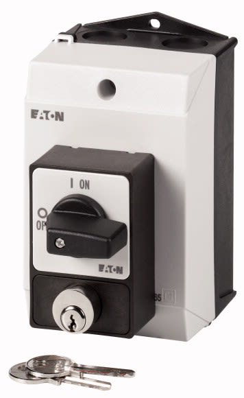 Eaton Industries France SAS - Inter. anti-panique, tripolaire, 20 A, verrouillable, à accrochage, en saillie