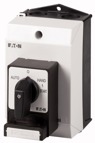 Eaton Industries France SAS - Inverseur, tétrapolaire, 20A, verrouillable, à accrochage, à rappel, en saillie