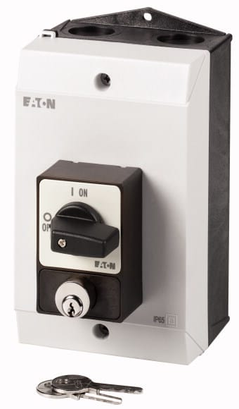 Eaton Industries France SAS - Inter. Marche-Arrêt, tripolaire, 32 A, verrouillage, en saillie