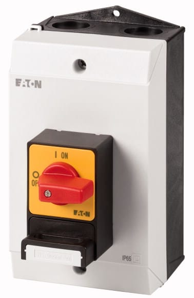 Eaton Industries France SAS - Inter. anti-panique, tripolaire, 32 A, cadenassage, à accrochage, en saillie