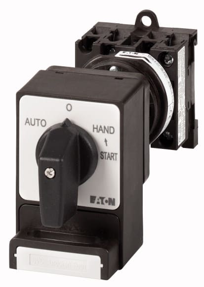 Eaton Industries France SAS - Inverseur, tétrapolaire, 20A, cadenassage, à acc., à rappel, encastré, arrière