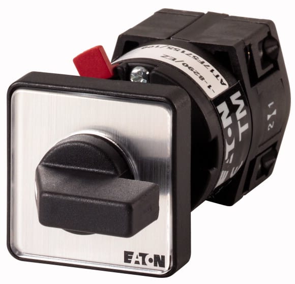 Eaton Industries France SAS - Inter. Marche-Arrêt, cont.: 1, 10A, 0-1, 90°, à acc.,encastré, fixation centrale