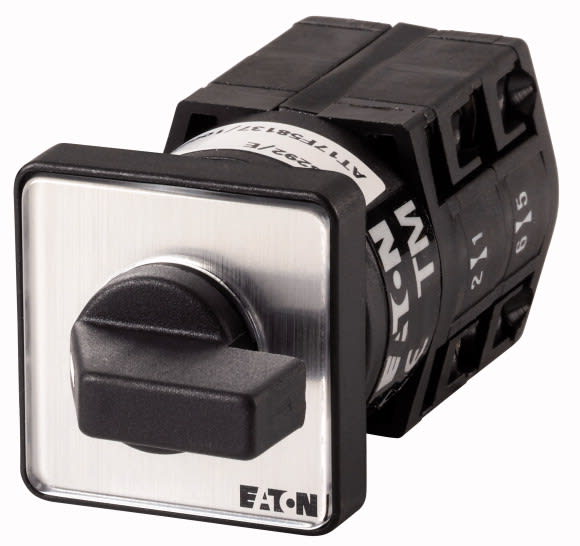 Eaton Industries France SAS - Commutateur à gradin, cont.: 3, 10A, 0-3, 45°, 3 crans 45°, à acc., encastré