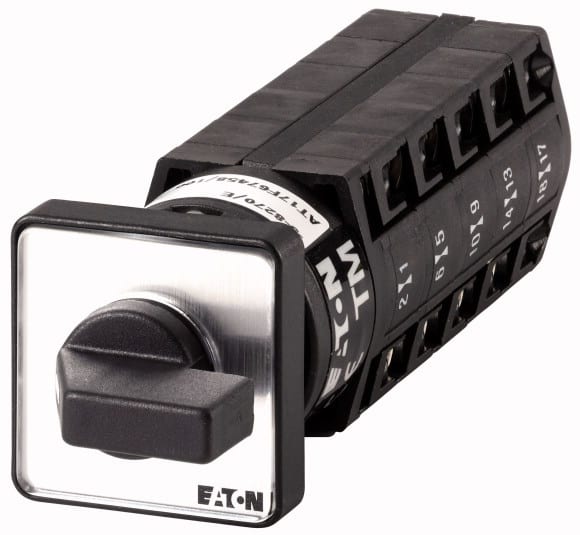 Eaton Industries France SAS - Inverseurs, Contacts: 10, 10 A, plastron: 1-2, 60 °, à accrochage, encastré