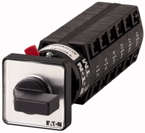 Eaton Industries France SAS - Commut. à gradin, cont.: 12, 10A, à acc.,encastré, fixation centrale