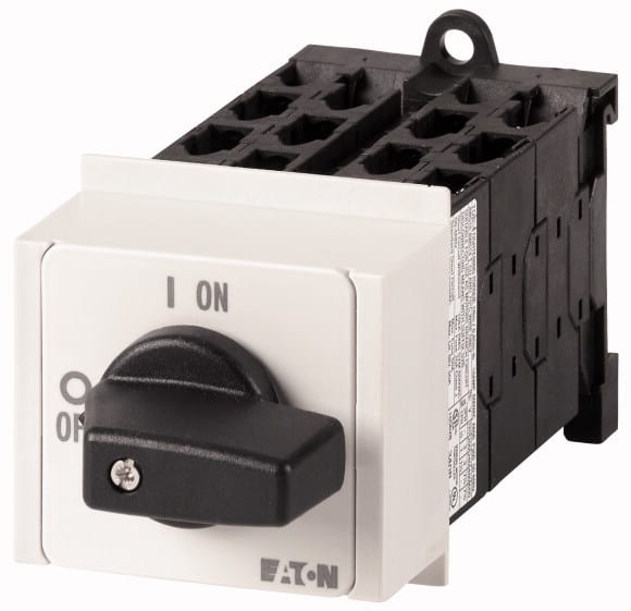 Eaton Industries France SAS - Commut. à gradin, cont.: 12, 20A, 1-4, 45°, 4 crans 45°, à acc., encastré, IVS