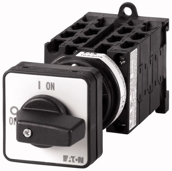 Eaton Industries France SAS - Commut. à gradin, cont.: 12, 20A, 4 crans 45°, à acc., encastré, fix. arrière