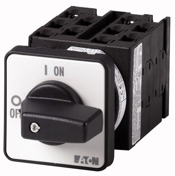 Eaton Industries France SAS - Commutateur, Contacts: 10, 20A, plastron: 0-Y-D, 60°, à accrochage, encastré