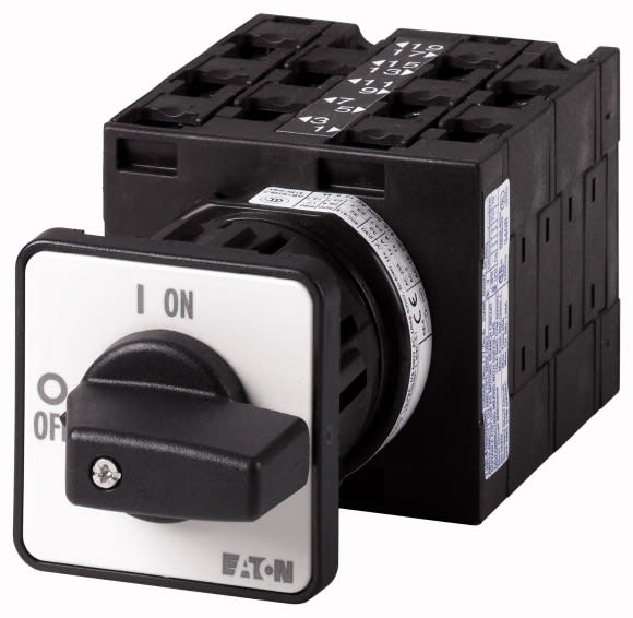 Eaton Industries France SAS - Commut. inverseur, cont.: 10, 32A, à acc.,encastré, fixation centrale