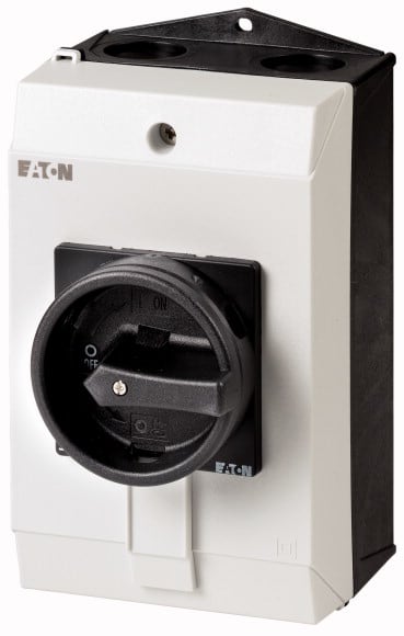 Eaton Industries France SAS - Inter. général, 1 pôle, 32 A, 90°, verrouillable en position 0, en saillie