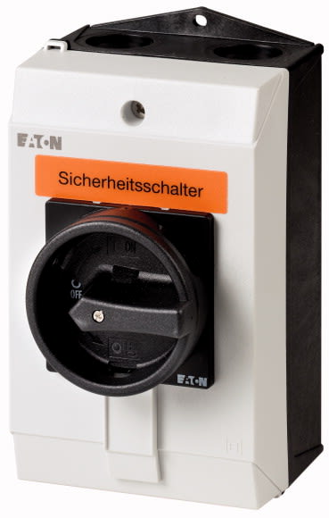 Eaton Industries France SAS - Inter de sécurité, +coffret, 3p+N, 25A, poignée noire