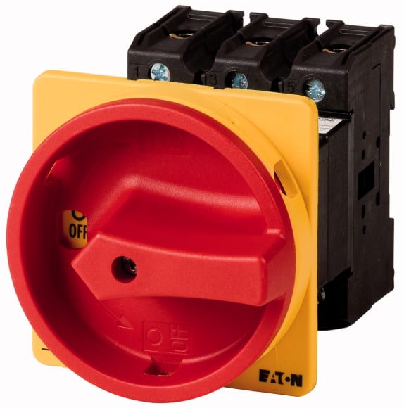 Eaton Industries France SAS - Inter. général, 3p+N + 1F+1O, 100A, poignée R-J, verrouillable, fixation arrière