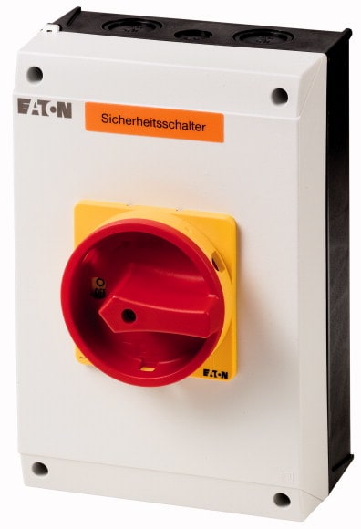 Eaton Industries France SAS - Inter. de sécurité, 6P + 2F, 63A, verrouillable, en saillie, plaque
