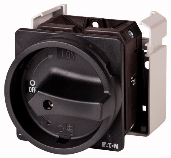 Eaton Industries France SAS - Inter. général, 3P+N + 1 F+1O, 63 A, 90°, verrouillable en position 0, encastré