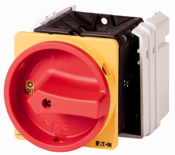 Eaton Industries France SAS - Inter général, tripolaire, 63 A, Fonctions d'arrêt d'urgence, 90 °, encastré