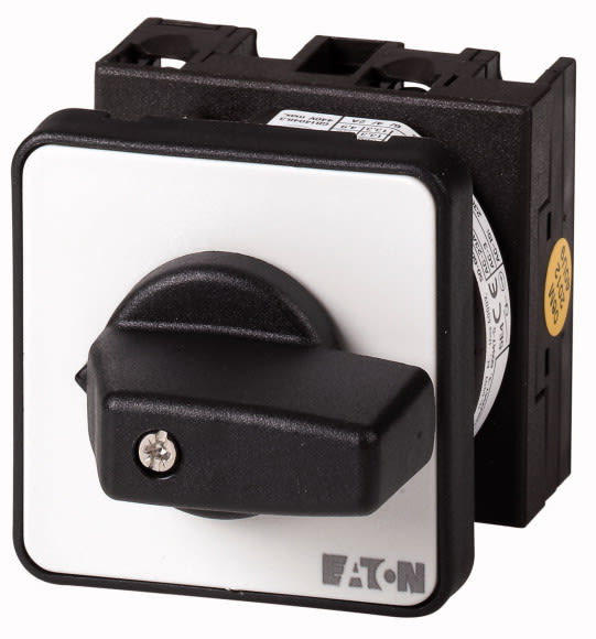 Eaton Industries France SAS - Inter. Marche-Arrêt, tripolaire + 1 F, 20A, 90°,encastré, fixation centrale