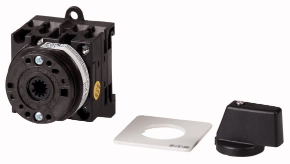 Eaton Industries France SAS - Inter. Marche-Arrêt, 3 P+N, 20A, 90°, encastré, fixation arrière