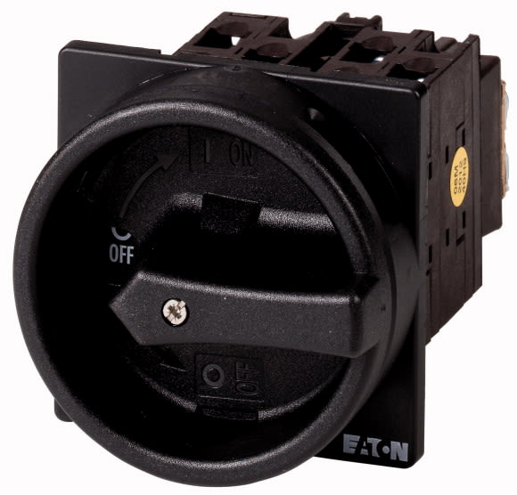 Eaton Industries France SAS - Inter. général, 3 P+N, 20 A, 90°, verrouillable en position 0, encastré
