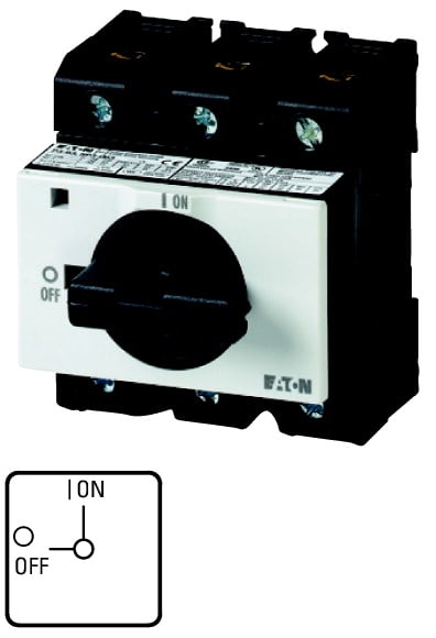 Eaton Industries France SAS - Inter. Marche-Arrêt, 3 pôles + N, 63 A, verrouillable, encastré, IVS