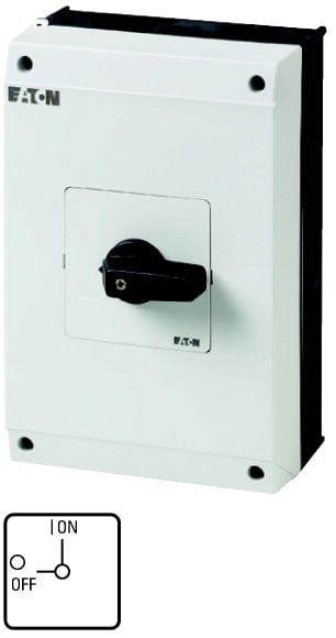 Eaton Industries France SAS - Inter. Marche-Arrêt, 6 pôle + 1 Contact F + 1 Contact O, 63 A, 90°, en saillie
